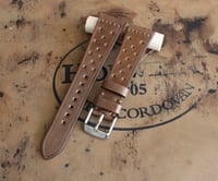 Image 1 of Bourbon Horween Shell Cordovan Racing watch band