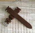 Classic Italian Suede watch strap - Brown