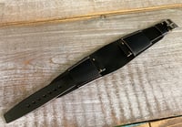 Image 4 of BLACK Horween Shell Cordovan BUND strap - Other colors available