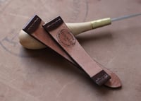 Image 3 of Horween Shell Cordovan watch band for deployment buckle