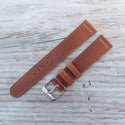Horween Derby watch strap/band - English Tan 