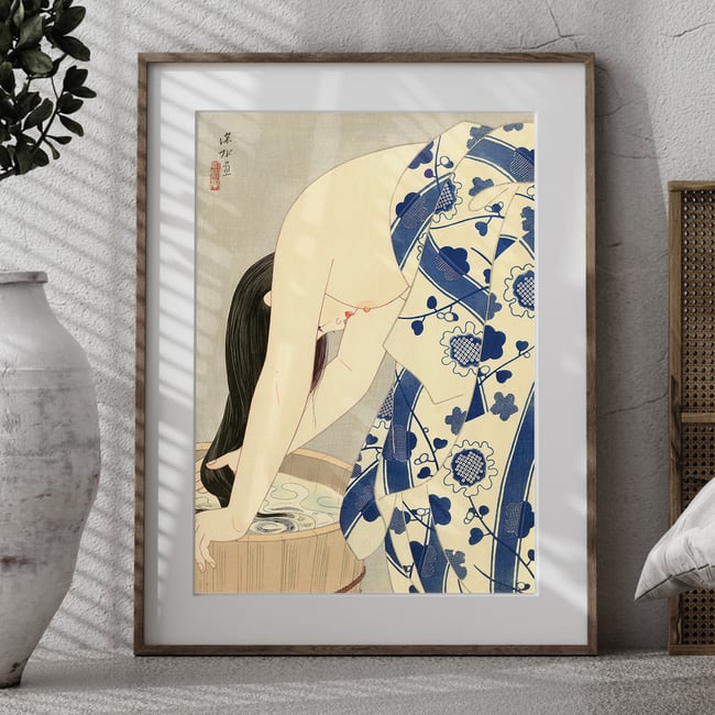 Washing Her Hair | Ito Shinsui | Ukiyo-e | Japanese Woodblock | Fine Art Print