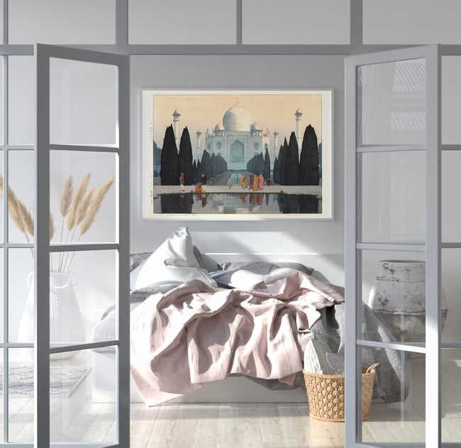 The Taj Mahal in Morning Mist | Yoshida Hiroshi | Ukiyo-e | Japanese Woodblock | Fine Art Print