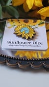 Sunflower d6 enamel pin