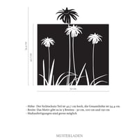 Image 2 of Fenstertattoo Blumen Magdalena und Gräser