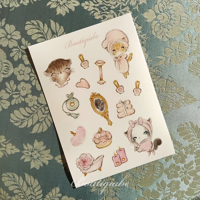 Image of Self Care Glittering Removable Stickers