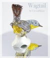 Fully Crystallised Wagtail Figurine