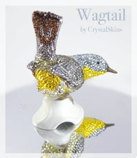 Image 1 of Fully Crystallised Wagtail Figurine
