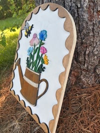 Image 6 of Flower Wall Art with Wateting Can