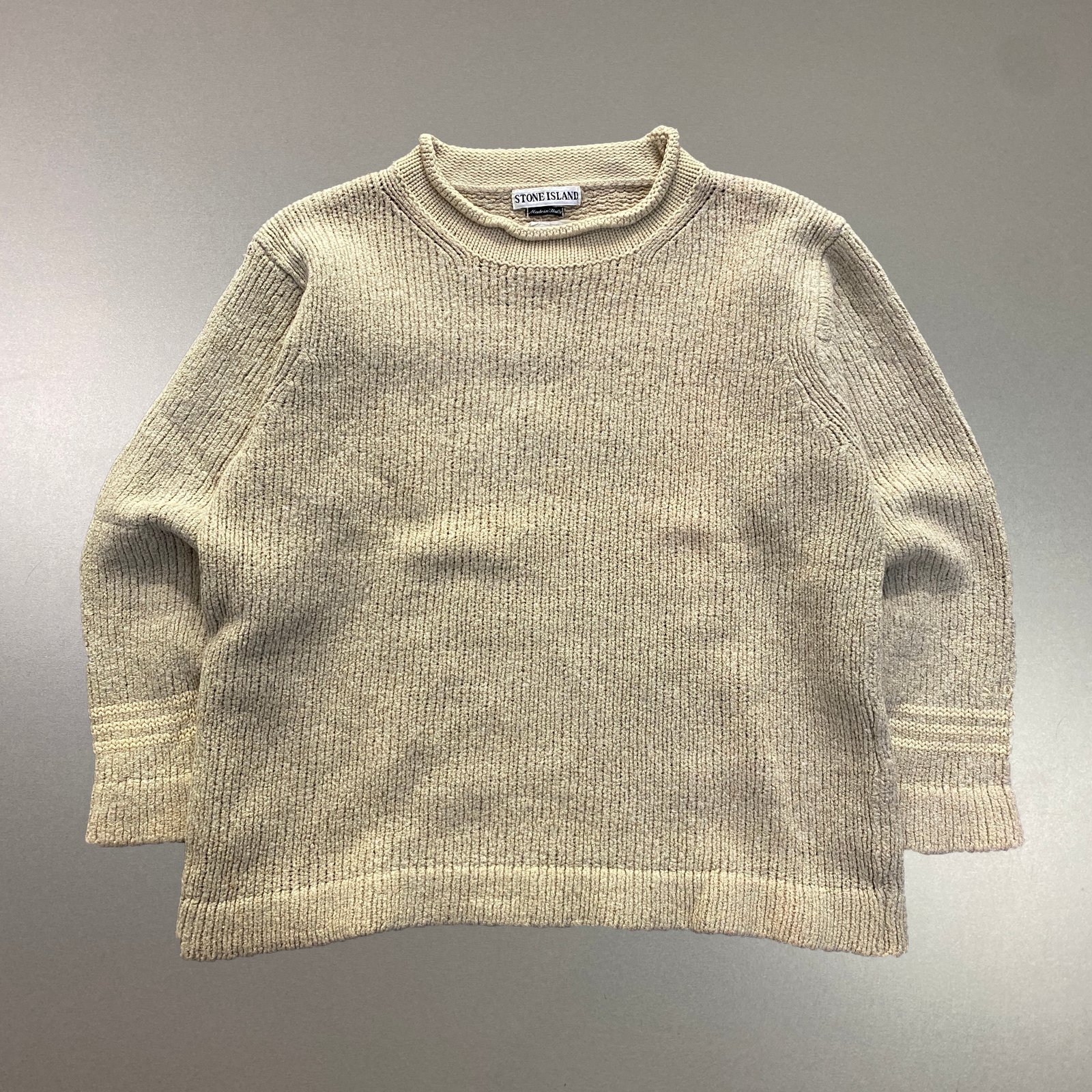AW 1998 Stone Island heavyweight knitted sweatshirt, size medium