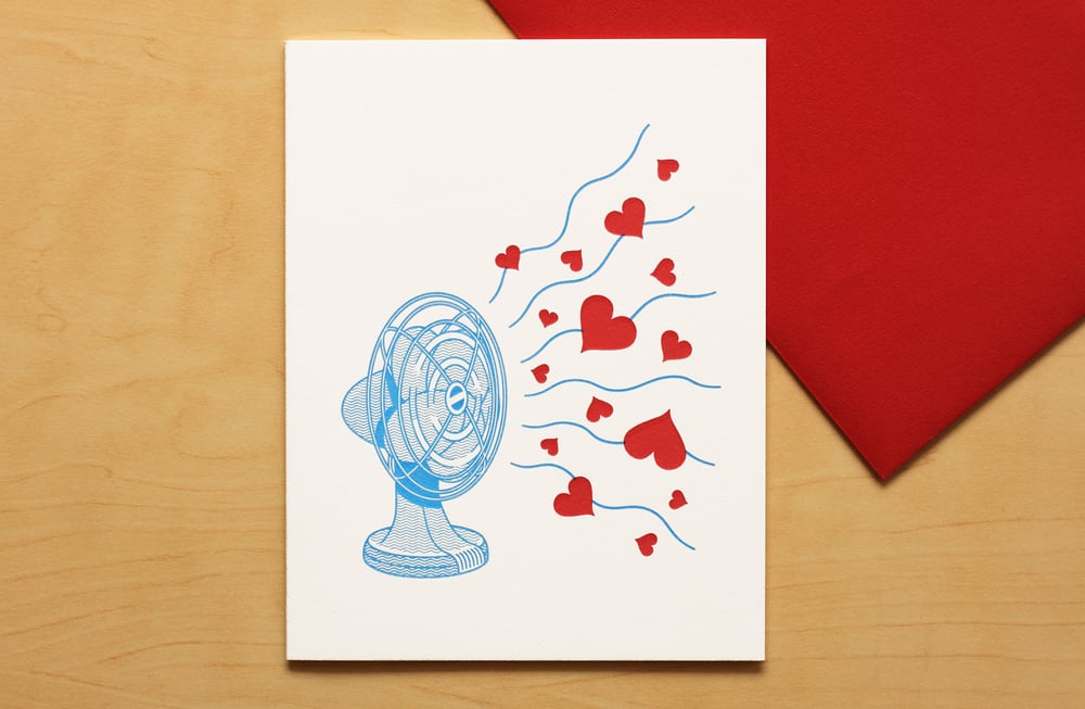 Image of FLYING HEARTS Card