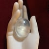 Clear Quartz Crystal Palm Stone