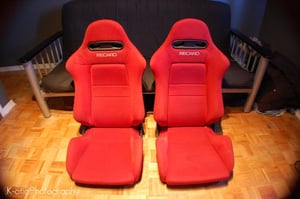 Image of DC5 red recaro seats 