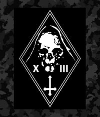 Image 1 of Death Worship Reaper Skull FLAG 