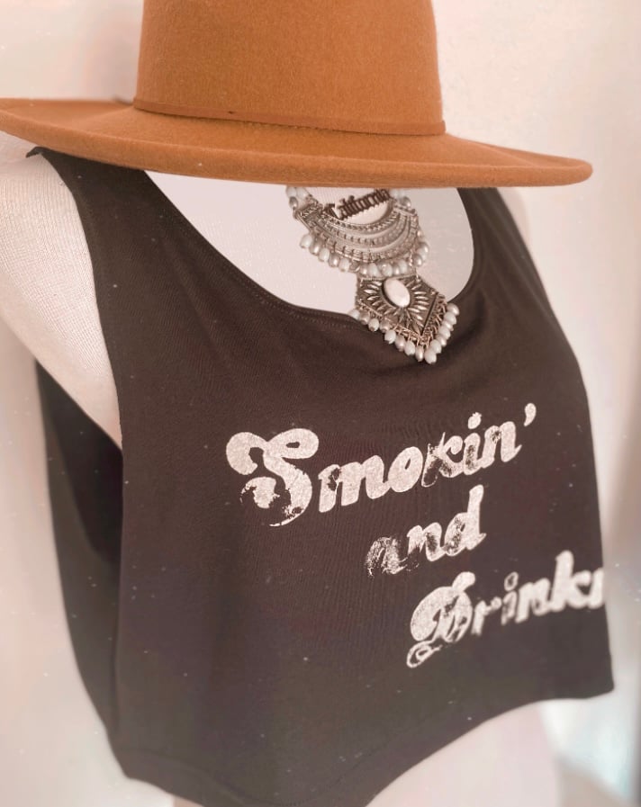Image of Smokin' and Drinkn' Perfectly Cropped Tank