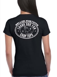 Image 2 of Women's V-Neck Thank God for Chop Tops T-Shirt