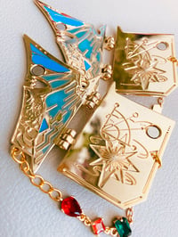 Image 4 of ffxiv summoner enamel pin