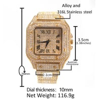 Image 2 of  Luxury Brand Full Iced Out Diamond Watch 