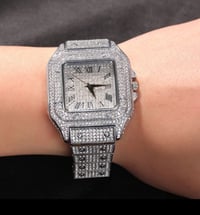 Image 1 of  Luxury Brand Full Iced Out Diamond Watch 