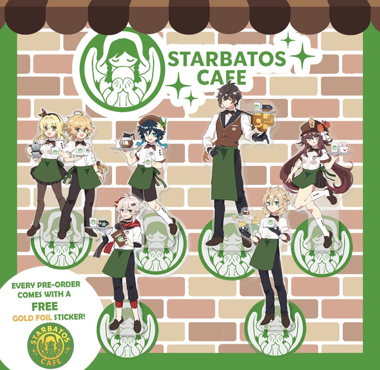 Image of Starbatos Cafe Acrylic Standees