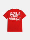 GIRLS ARE DRUGS® TEE - CHERRY RED / WHITE