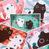 picnic kitty prints