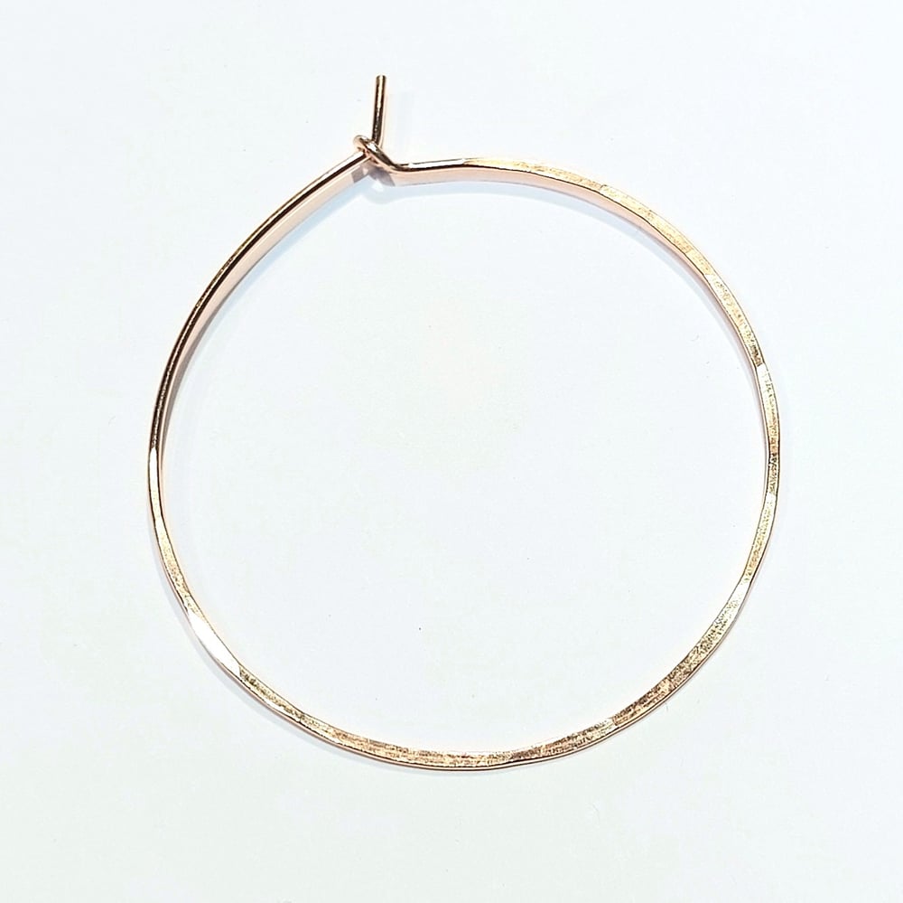 Image of Classic 2" Hammered Hoops (sold by the pair)