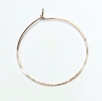 Image 4 of Classic 2" Hammered Hoops (sold by the pair)