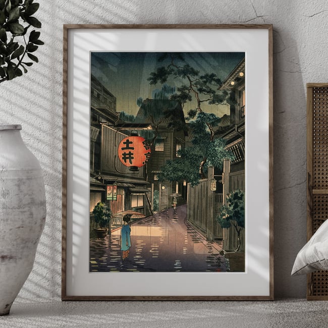 Evening at Ushigome | Tsuchiya Koitsu | Ukiyo-e | Japanese Woodblock | Fine Art Print