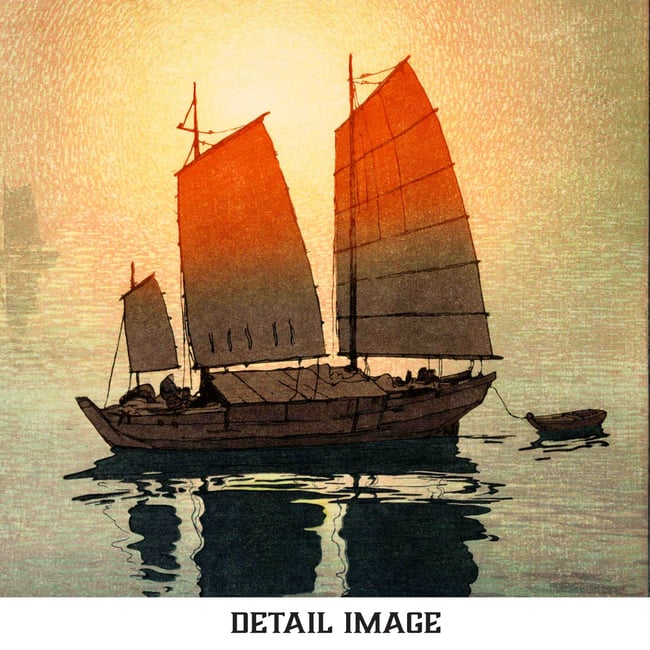 Sailing Boats in the Mist | Yoshida Hiroshi | Ukiyo-e | Japanese Woodblock | Fine Art Pr