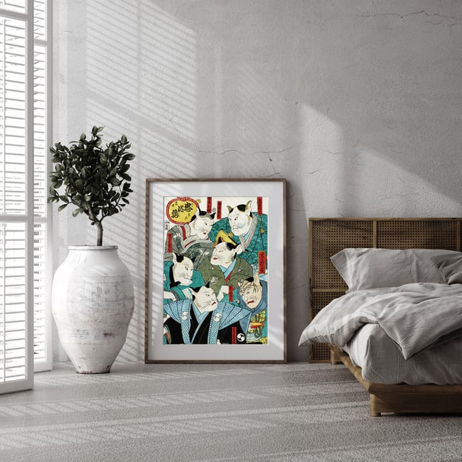 Life of Cats | Utagawa Yoshiiku | Ukiyo-e | Japanese Woodblock | Fine Art Print