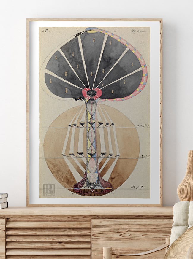 Hilma Af Klint Artwork Print Serie W No3