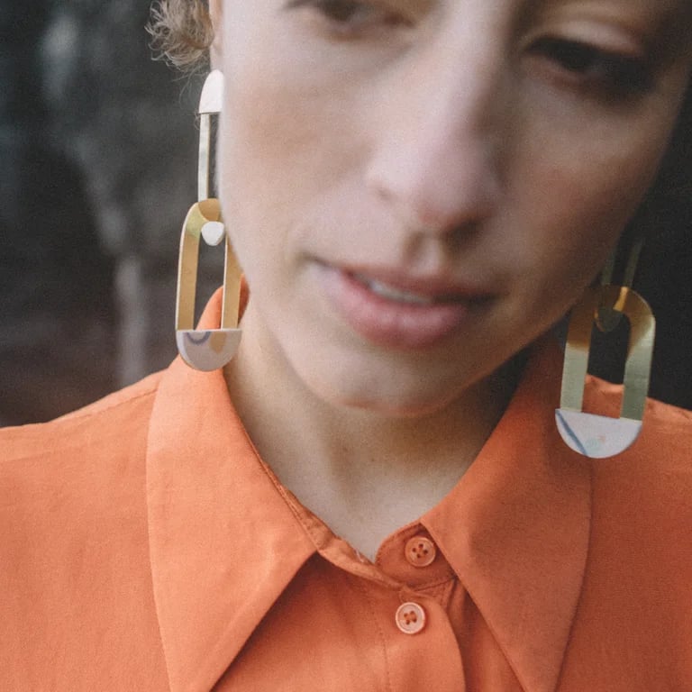 Image of pendientes SIROCO oro