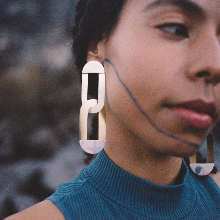 Image of pendientes SIROCO oro
