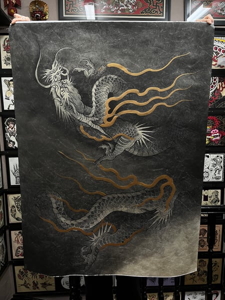 Image of Dragon Study Original painting 