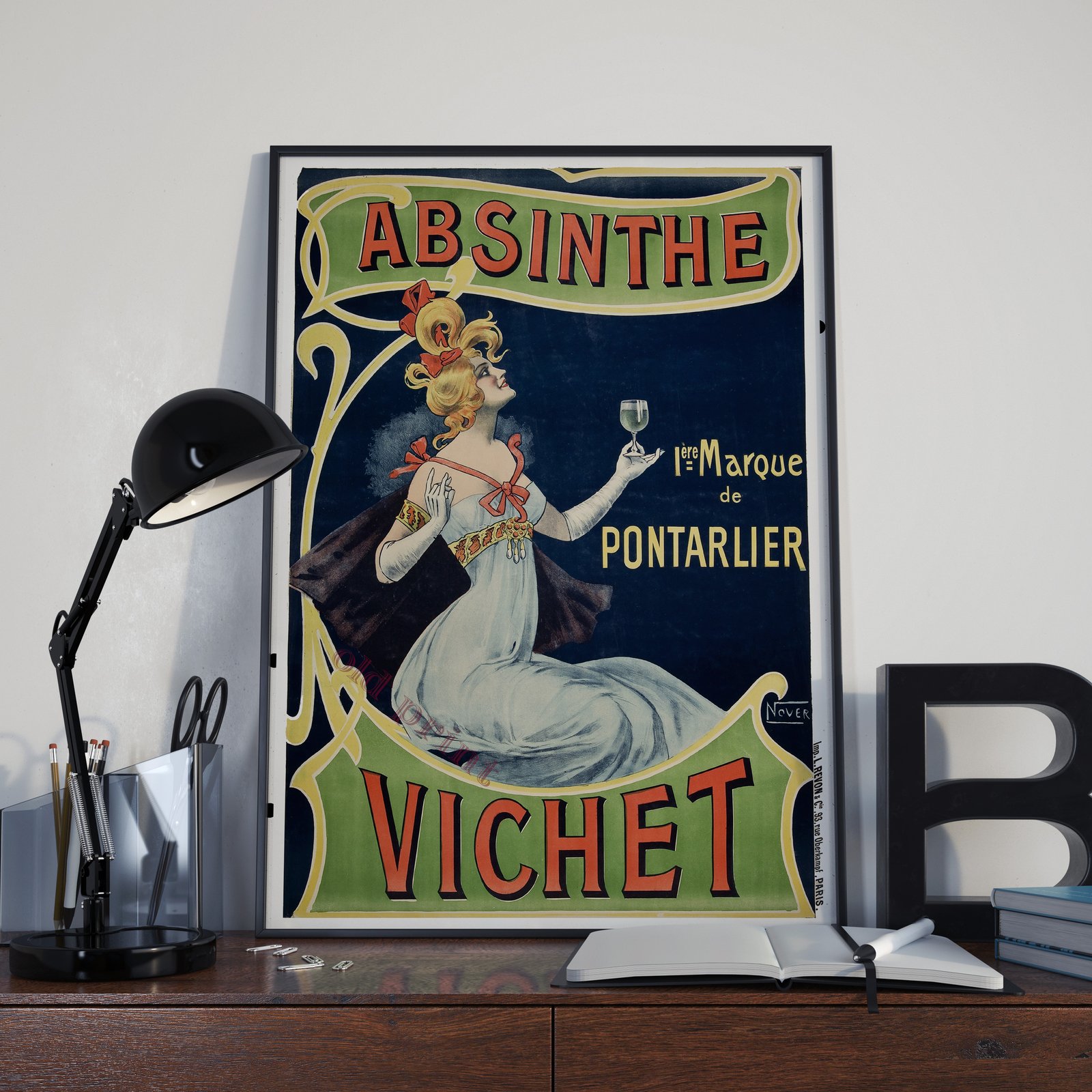 Absinthe Vichet | Nover | 1900 | Vintage Ads | Wall Print