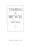 Taming the Bicycle