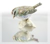 Fully Crystallised Firecrest Figurine Bird Miniature