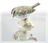 Image 5 of Fully Crystallised Firecrest Figurine Bird Miniature
