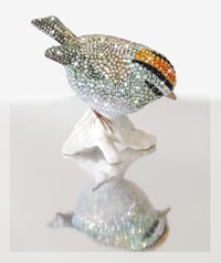 Image 2 of Fully Crystallised Firecrest Figurine Bird Miniature