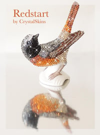 Image 1 of Fully Crystallised Redstart Miniature Bird Figurine