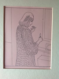Image 1 of Woman in a Dressing Gown - PINK
