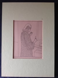 Image 2 of Woman in a Dressing Gown - PINK