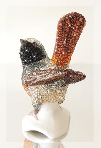 Image 2 of Fully Crystallised Redstart Miniature Bird Figurine