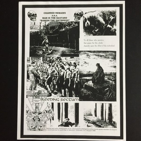 MAN IS THE BASTARD / BLEEDING RECTUM Split LP