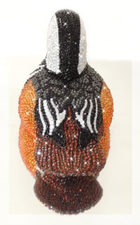 Image 4 of Fully Crystallised Hooded Merganser Duck Figurine