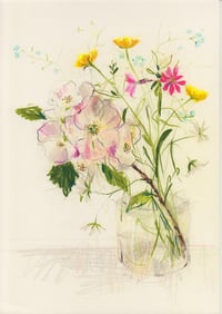 Apple blossom vase