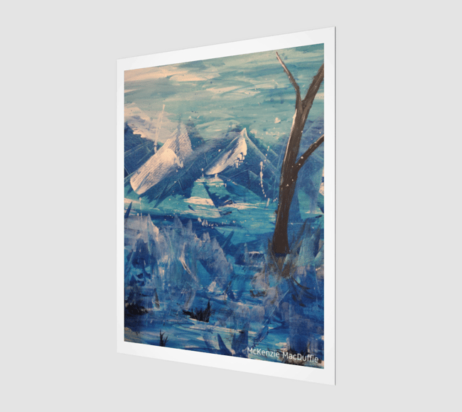 Dreamscape 1 Ice and Mountain (Art Print)