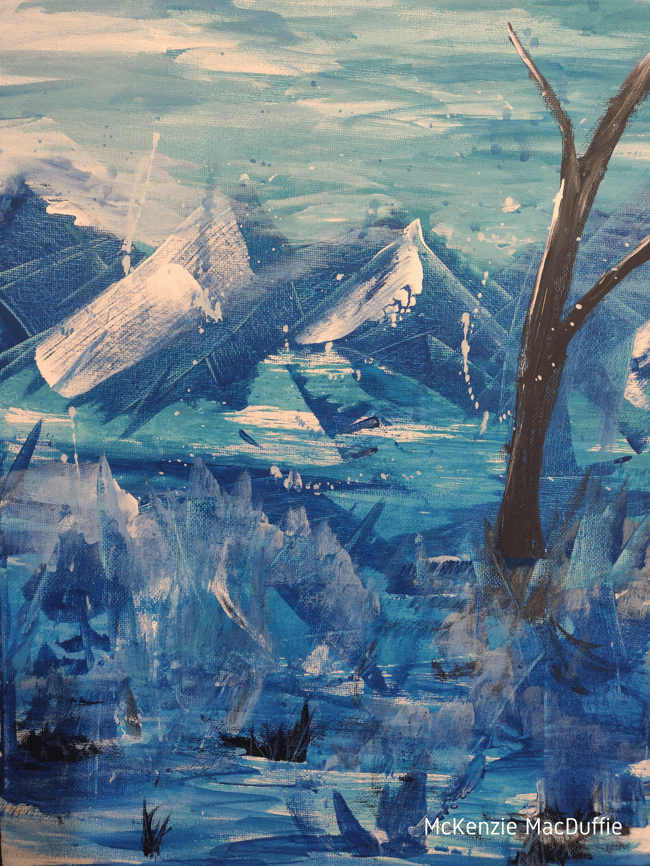 Dreamscape 1 Ice and Mountain (Art Print)