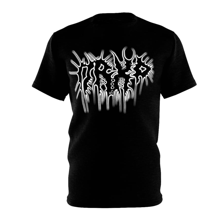 Image of METAL LOGO TEE BLACK AND WHITE